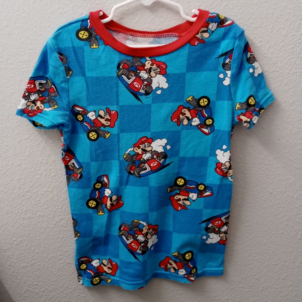 Mario Kart Pajama Top Size 10